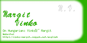 margit vinko business card